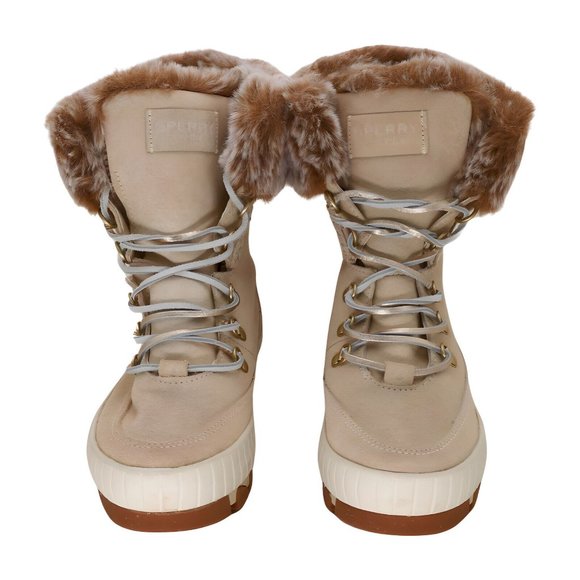 Sperry Women's Torrent Winter Lace Up Snow Boot, Ivory, Size 8.5 - Picture 4 of 5